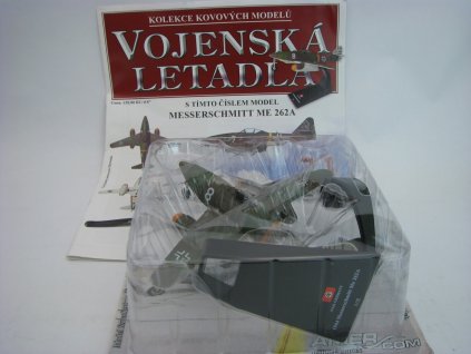 Časopis s Messerschmitt ME262 A Walter Nowotny 1944 Germany 1:72 Atlas Amercom