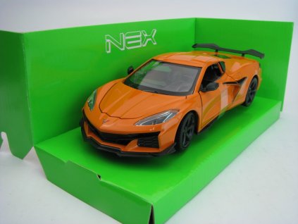 Chevrolet Corvette Z06 2023 Orange 1:24 Welly