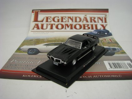 Časopis Legendární Automobily 21 s modelem Pontiac Firebird Trans Am 1969 Black 1:43 Amercom