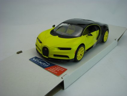 Bugatti Chiron 2018 Yellow Black 1:24 Maisto