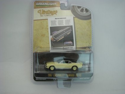 Chevrolet Camaro SS/RS 1967 Vintage Ad Cars 1:64 Greenlight