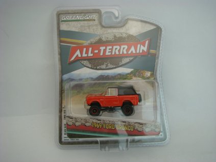 Ford Bronco 1969 All-Terrain série 16 Red 1:64 Greenlight