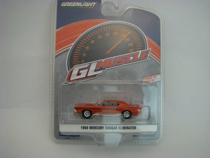 Mercury Cougar Eliminator 1969 Orange 1:64 GL Muscle Greenlight