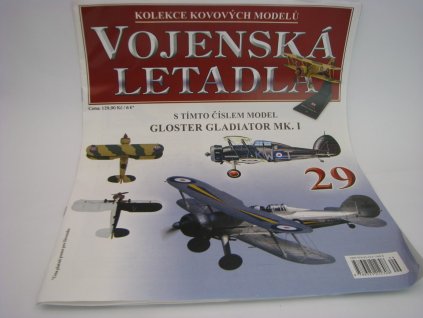 Časopis 29 s Gloster Gladiator Mk. I 1940 1:72 Atlas Amercom
