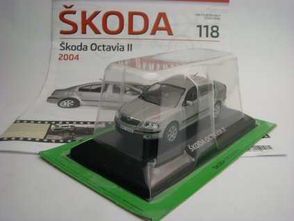 Časopis 118 s modelem Škoda Octavia II 2004 1:43 DeAgostiny