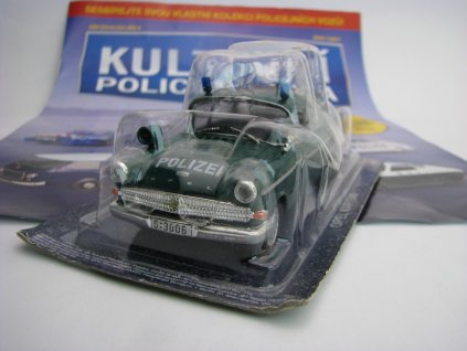 Časopis Kultovní Policejní auta s modelem Opel Kapitan Polizei 1:43 Amercom