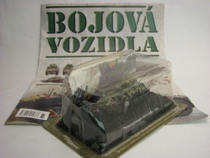 Časopis Bojová Vozidla 65 s modelem Panzerspahwagen AB 43 203i 1944 1:72 Amercom