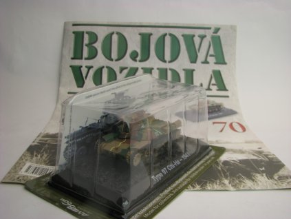 Časopis Bojová Vozidla 70 s modelem Tank Typ 97 chi-ha 1941 1:72 Amercom