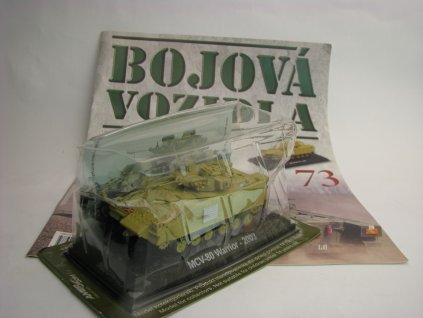 Časopis Bojová Vozidla 73 s modelem Tank MCV-80 Warior 2023 1:72 Amercom