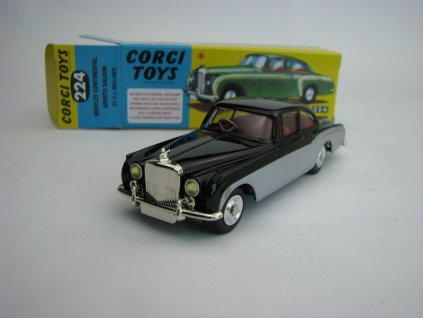 Bentley Continental Sports Saloon Black Silver Retro serie 224 1:50 Corgi