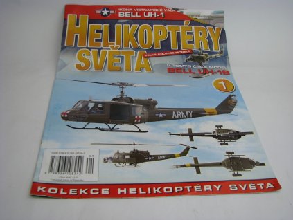 Časopis Helikoptéry světa s modelem Bell UH-1B USA 1:72 Atlas Amercom