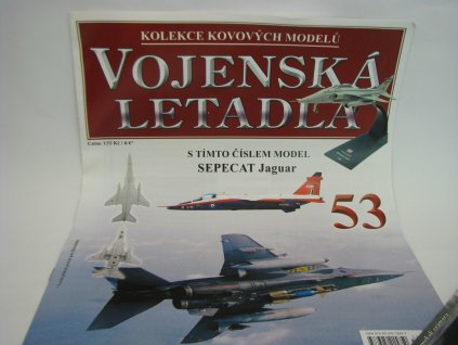 Časopis 53 s modelem letadla Specat Jaguar UK 2007 1:100 Atlas Amercom