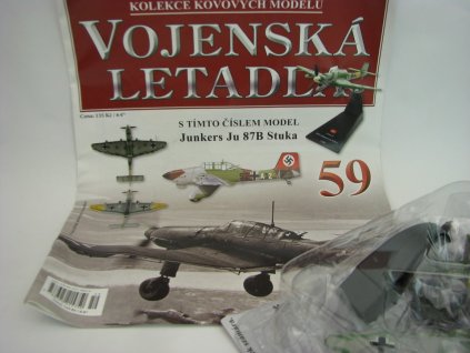 Časopis 59 s modelem letadla Junkers Ju 87B Stuka 1:100 Atlas Amercom