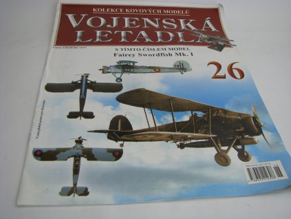 Časopis 26 s modelem letadla Fairey Swordfish Mk. I 1940 1:72 Atlas Amercom
