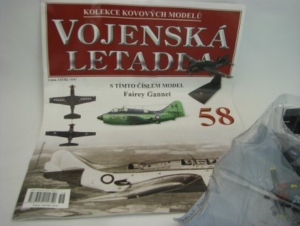 Časopis 58 s modelem letadla Fairey Gannet 1970 1:100 Atlas Amercom