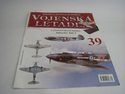 Časopis 39 s modelem letadla Jakovlev Jak-3 1944 USSR 1:72 Atlas Amercom