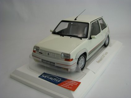 Renault Supercinq 5 GT Turbo Ph1 1985 Pearl White 1:18 Norev 185200