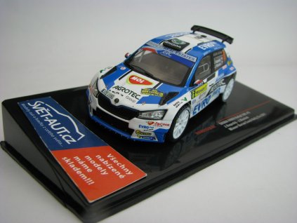 Škoda Fabia Rally 2 Evo No.6 Kopecký Winner Barum Czech rally Zlín 2021 1:43 Ixo Ram 935LQ