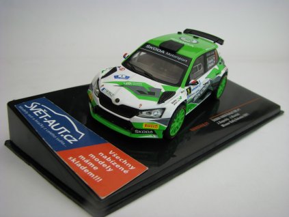 Škoda Fabia Rally 2 Evo No.1 Kopecký Winner Rally Bohemia 2021 1:43 Ixo Ram 934LQ
