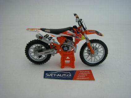 KTM 450 SX-F Factory Edition 2018 Red Bull 1:18 Bburago