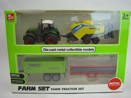 Sada 1 Farm set Traktor s příslušenstvím 4 ks Sunqtoys Teddies