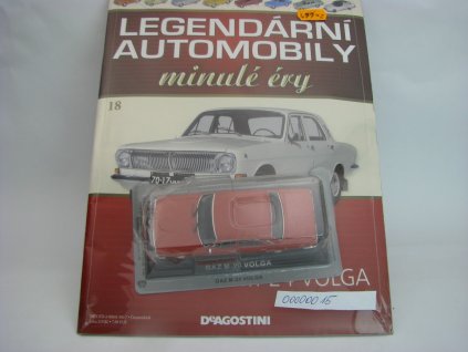 Časopis Legendární Automobily 18 s Gaz M-24 Volha Red 1:43 Atlas DeaGostiny