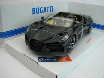 Bugatti W16 Mistral Cabriolet Black 1:18 Bburago 11051