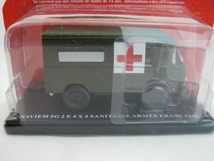 Renault Saviem SG 2 E 4x4 sanitka Army France 1:43 Atlas Hachette