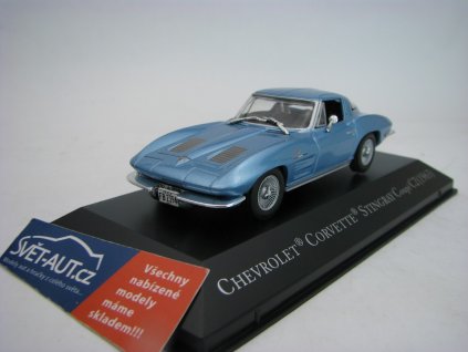 Chevrolet Corvette Stingray Coupé C2 1963 Blue metallic 1:43 Atlas DeAgostini