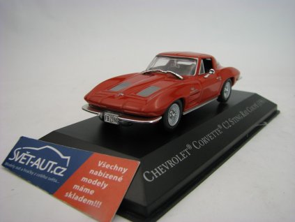 Chevrolet Corvette C2 Stingray Coupé 1963 Red 1:43 Atlas DeAgostini