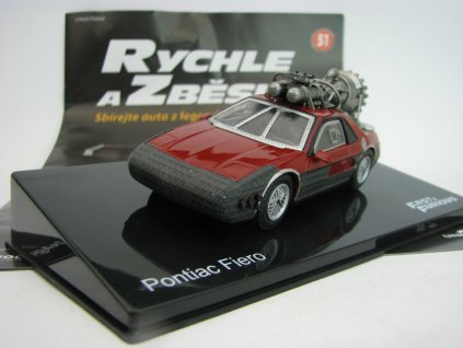 Časopis 51 Rychle a Zběsile s Pontiac Fiero 1984 1:43 DeAgostini