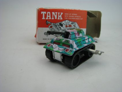 Tank na klíček plechová hračka