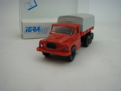 Tatra 138 Valník s plachtou Červený 1:87 Igra