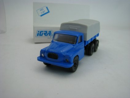 Tatra 138 Valník s plachtou Modrý 1:87 Igra