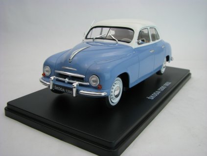 Škoda 1200 Blue s Vitrínkou a časopisem 1:24 DeAgostiny