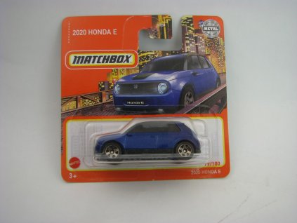 Honda E 2020 Blue 79/100 Matchbox blister