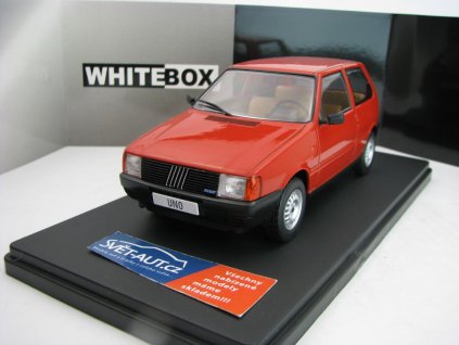 Fiat Uno 1983 Red 1:24 WhiteBox