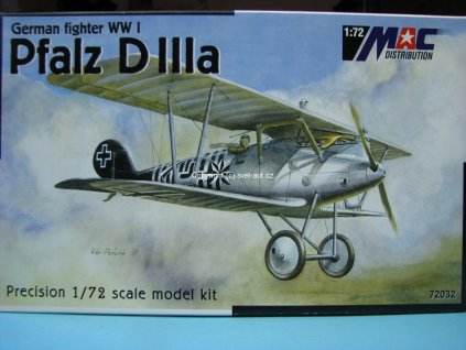 Pfalz D IIIa stavebnice 1:72 MAC