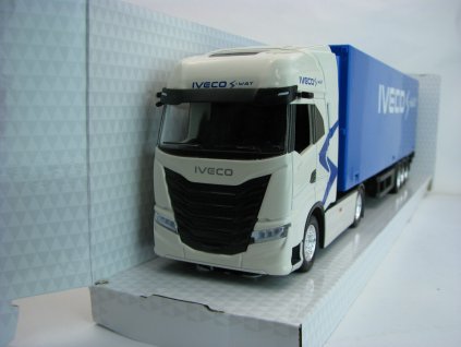 Iveco S-WAY 570 s Návěsem Iveco S-WAY White 1:43 Bburago