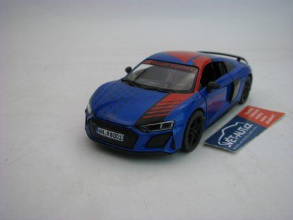 Audi R8 Coupé 2020 Pull Back Blue 1:36 Kinsmart