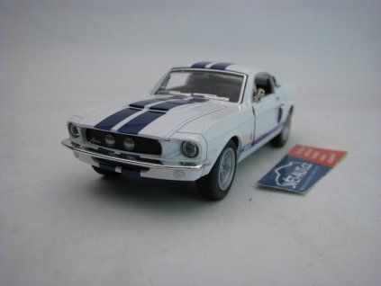 Shelby GT-500 1967 Pull Back White 1:38 Kinsmart