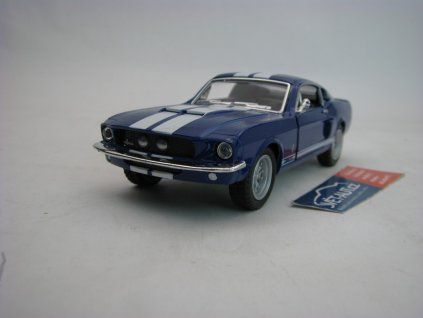 Shelby GT-500 1967 Pull Back Blue 1:38 Kinsmart