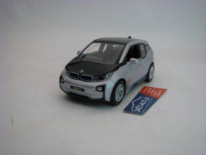 BMW i3 Silver Pull back 1:32 Kinsmart