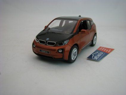 BMW i3 Orange Pull back 1:32 Kinsmart