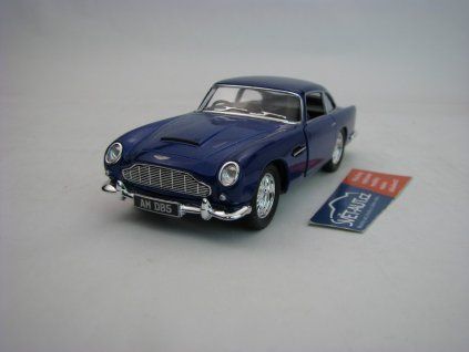 Aston Martin DB5 1963 Blue Pull back 1:38 Kinsmart