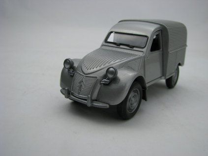 Citroen 2CV Fourgonnette Grey 11,5 cm Pull back Welly