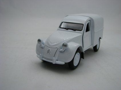 Citroen 2CV Fourgonnette White 11,5 cm Pull back Welly