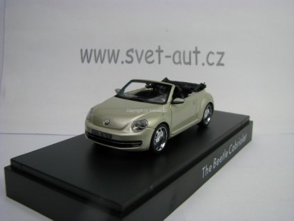 Volkswagen Beetle 2012 Cabrio Beige Metallic 1:43 Schuco