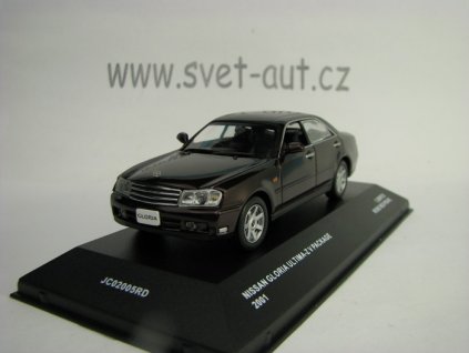 Nissan Gloria Ultima-Z V Package 2001 Rose Red Pearl 1:43 J-collection