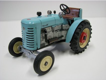 Traktor Zetor 25 modrý 1:25 Kovap Plechové hračky